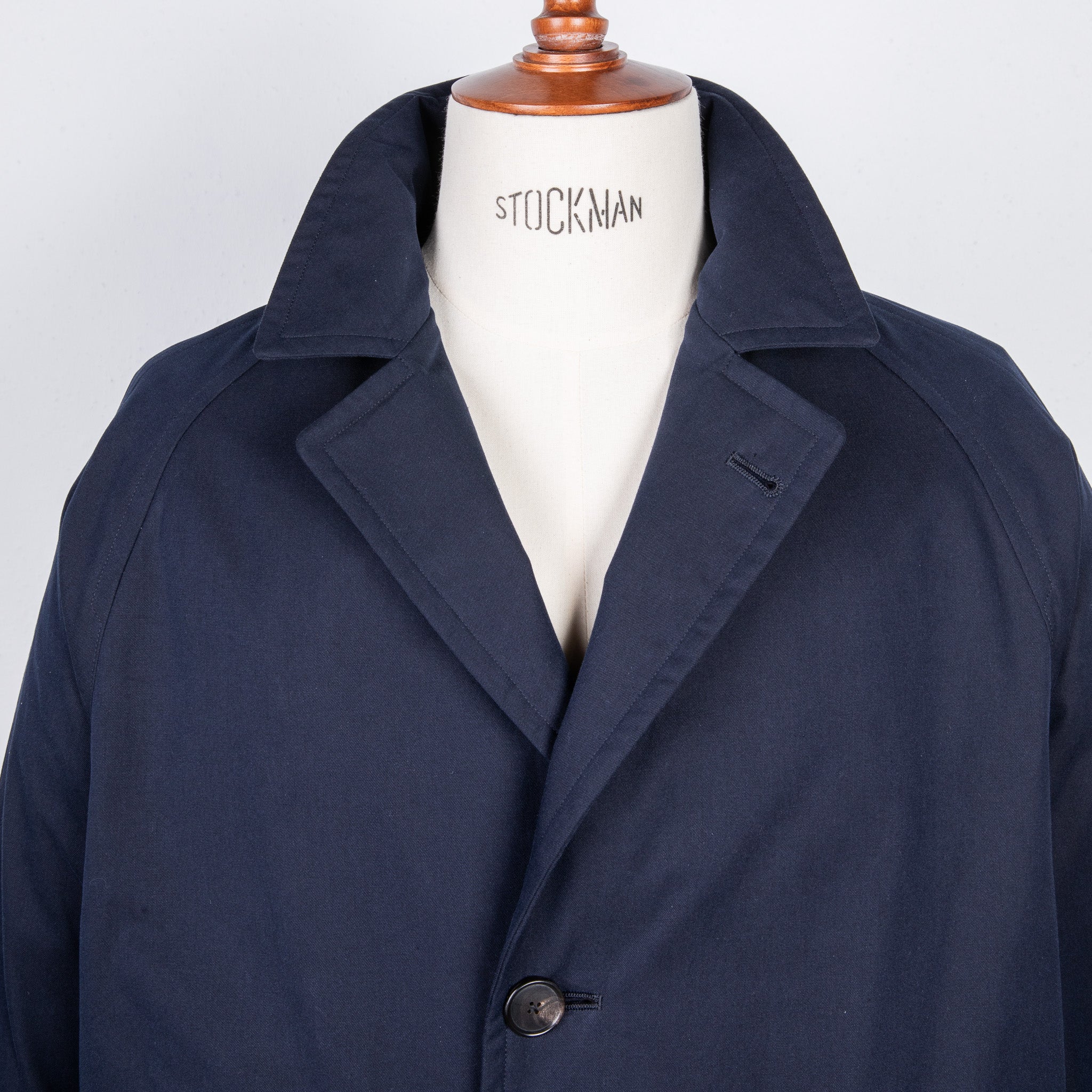 Cohérence Corb II Coat Gabardine Dark Blue