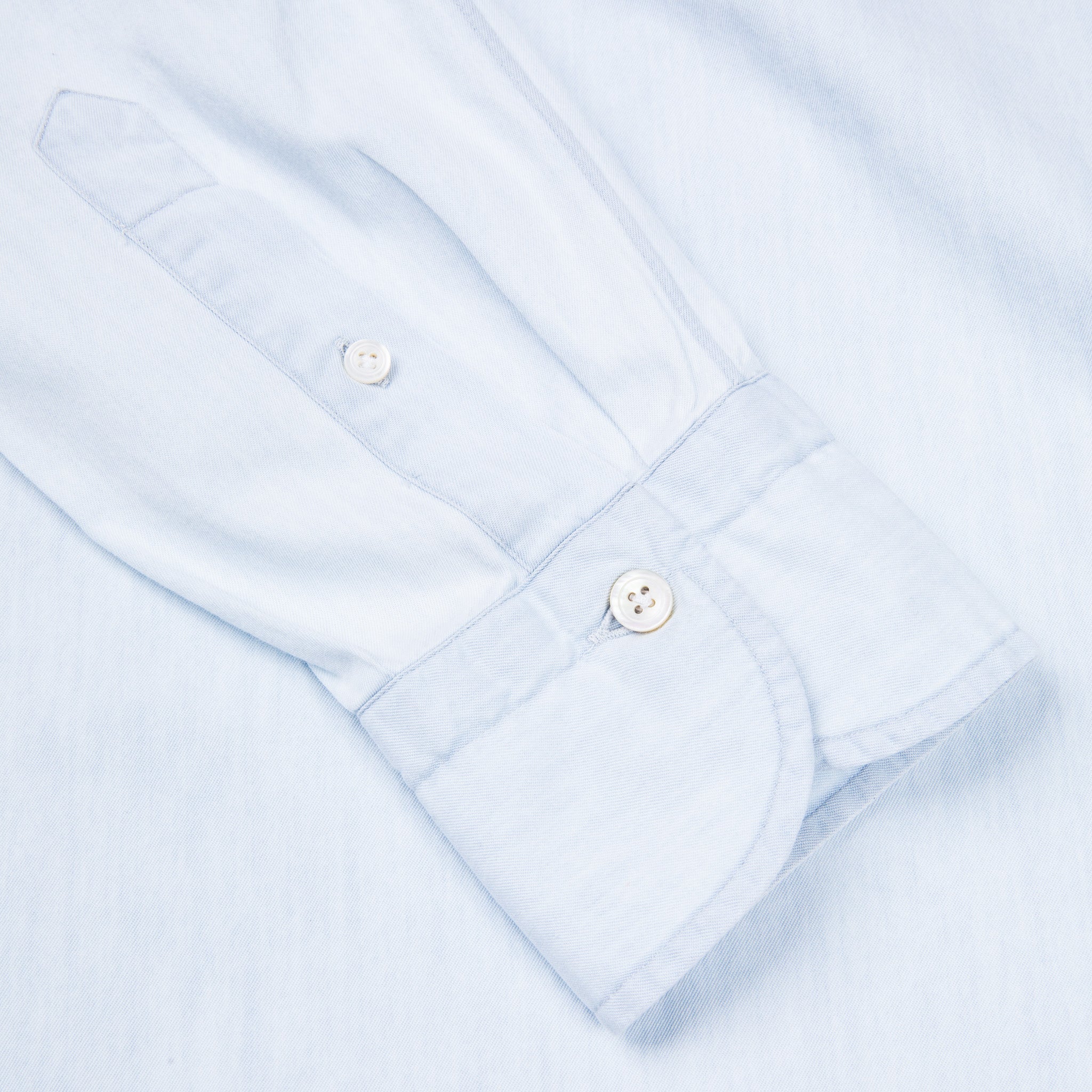 Finamore x Frans Boone Ivy Shirt Bleached Light Denim