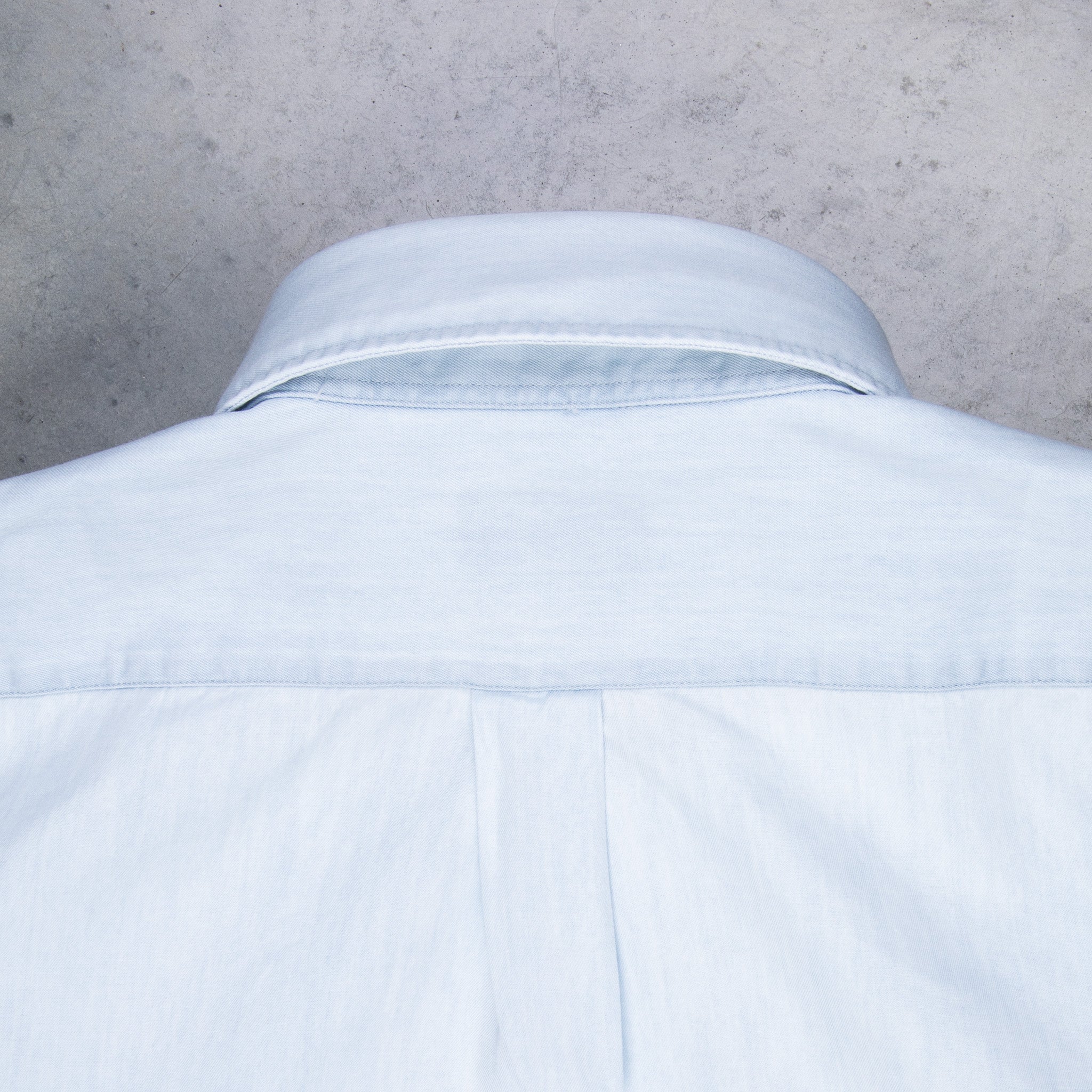 Finamore x Frans Boone Ivy Shirt Bleached Light Denim