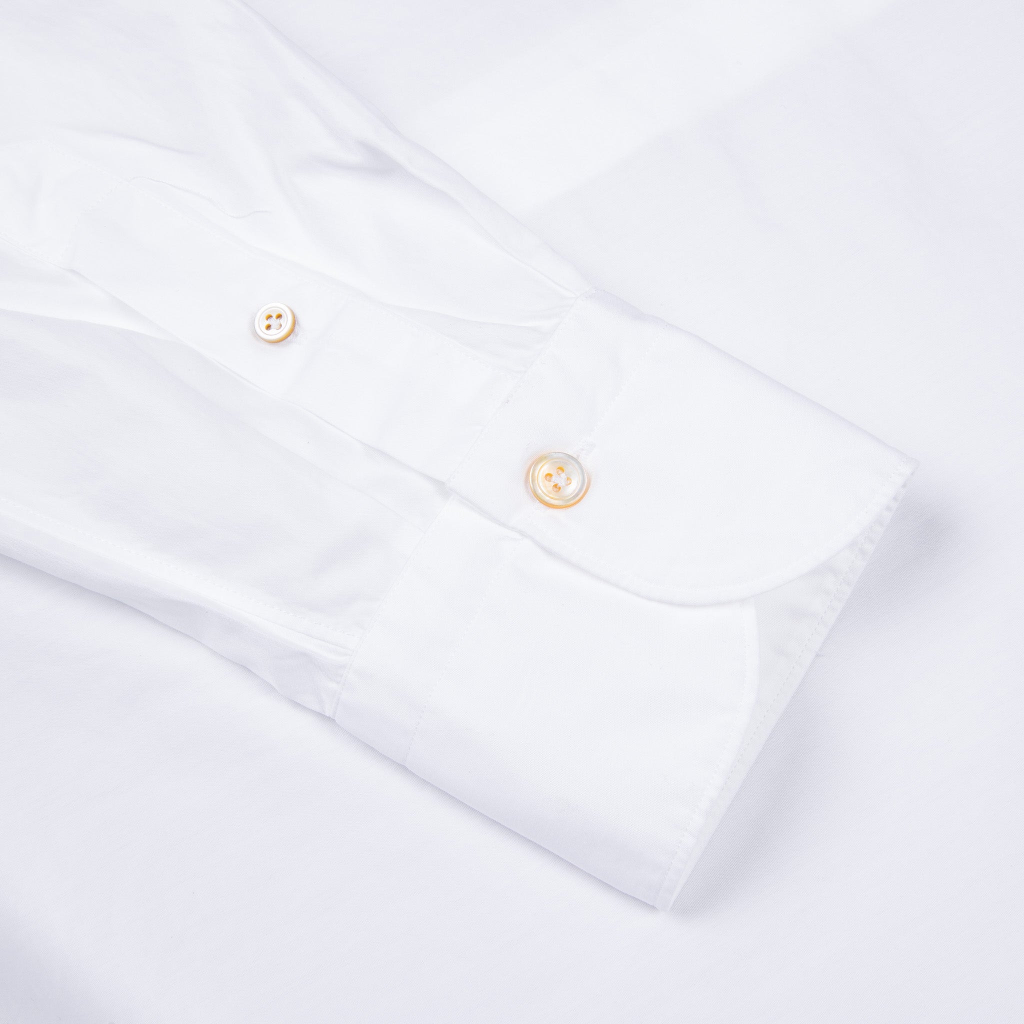 Finamore Gaeta Shirt Sergio Collar White Alumo Poplin