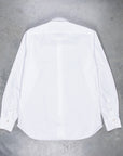 Finamore Gaeta Shirt Sergio Collar White Alumo Poplin