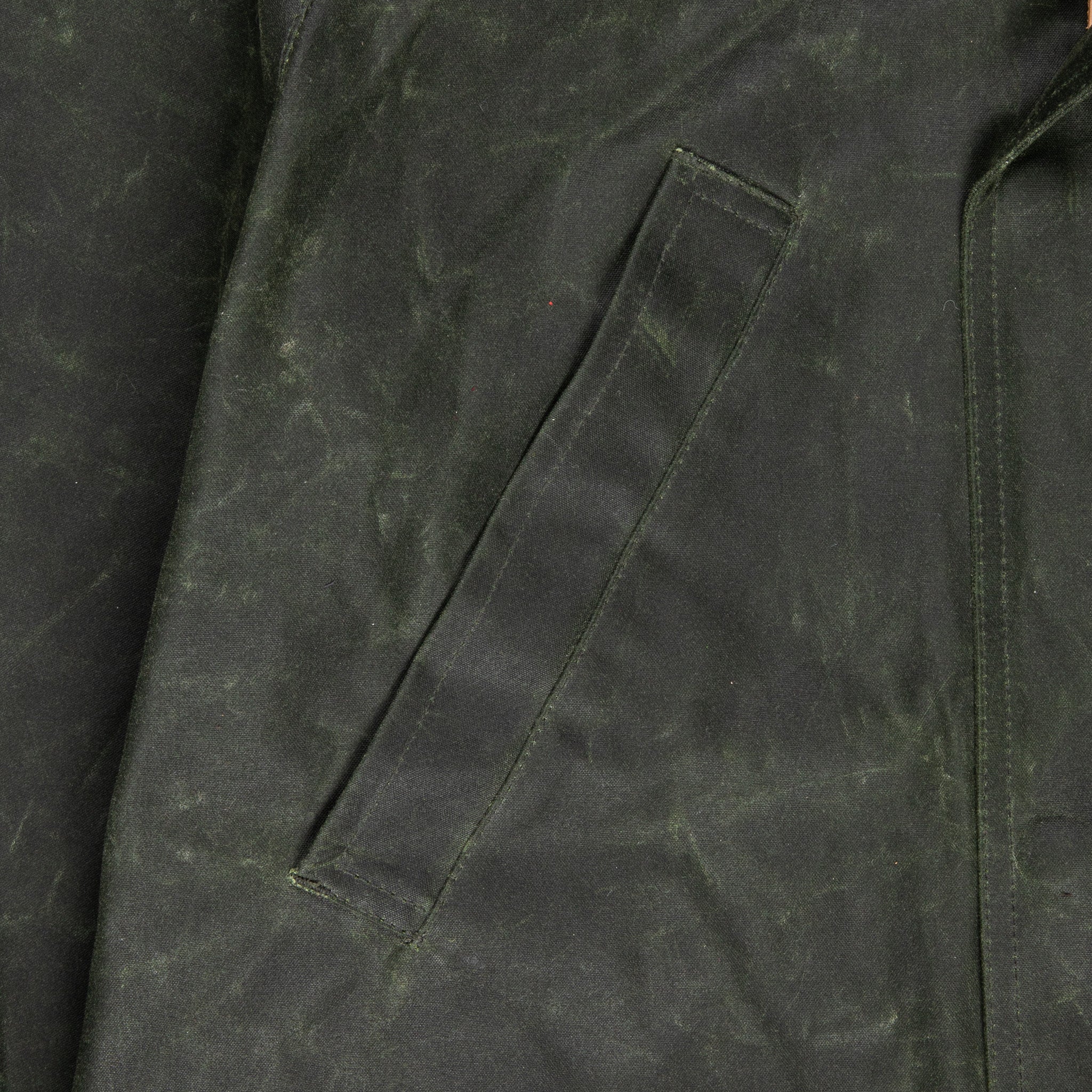 Manifattura Ceccarelli Rain Caban Wax Cloth Dark Green