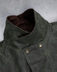 Manifattura Ceccarelli Rain Caban Wax Cloth Dark Green