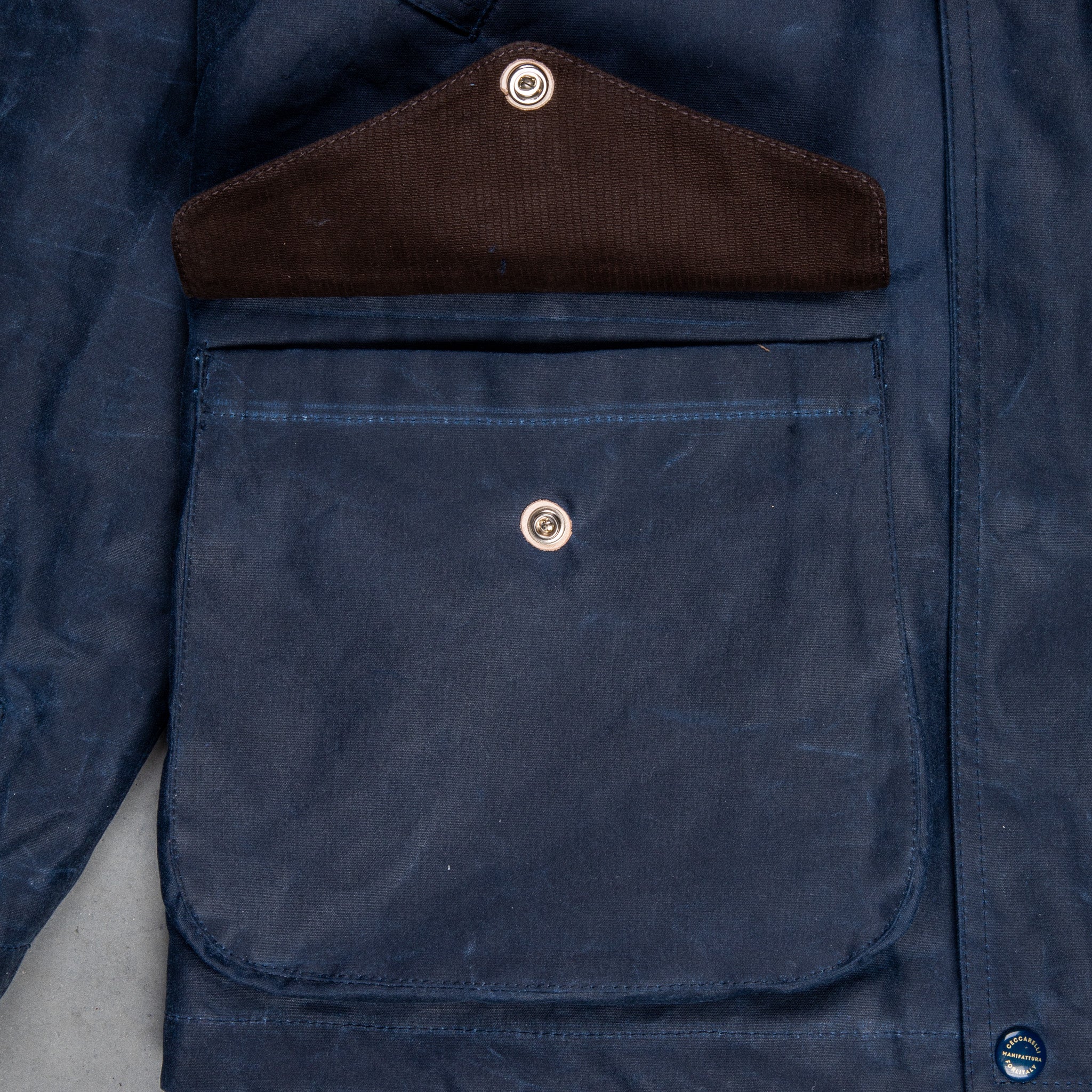 c*d様 MANIFATTURA CECCARELLI Pコート　ネイビー　40 19 ファッション MANIFATTURA CECCARELLI Pコート ネイビー 40