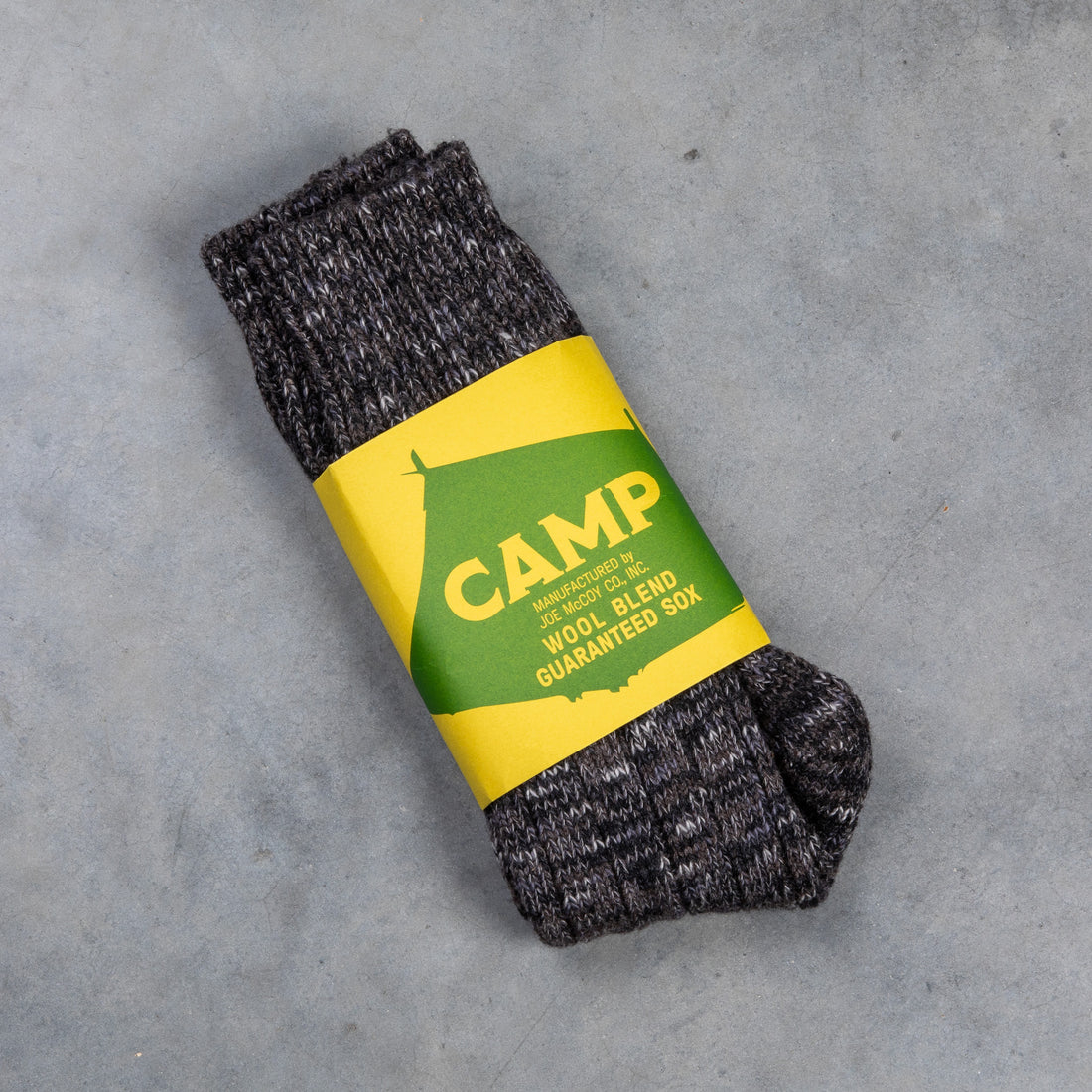 The Real McCoy's Outdoor 'Camp' Socks Wool Charcoal