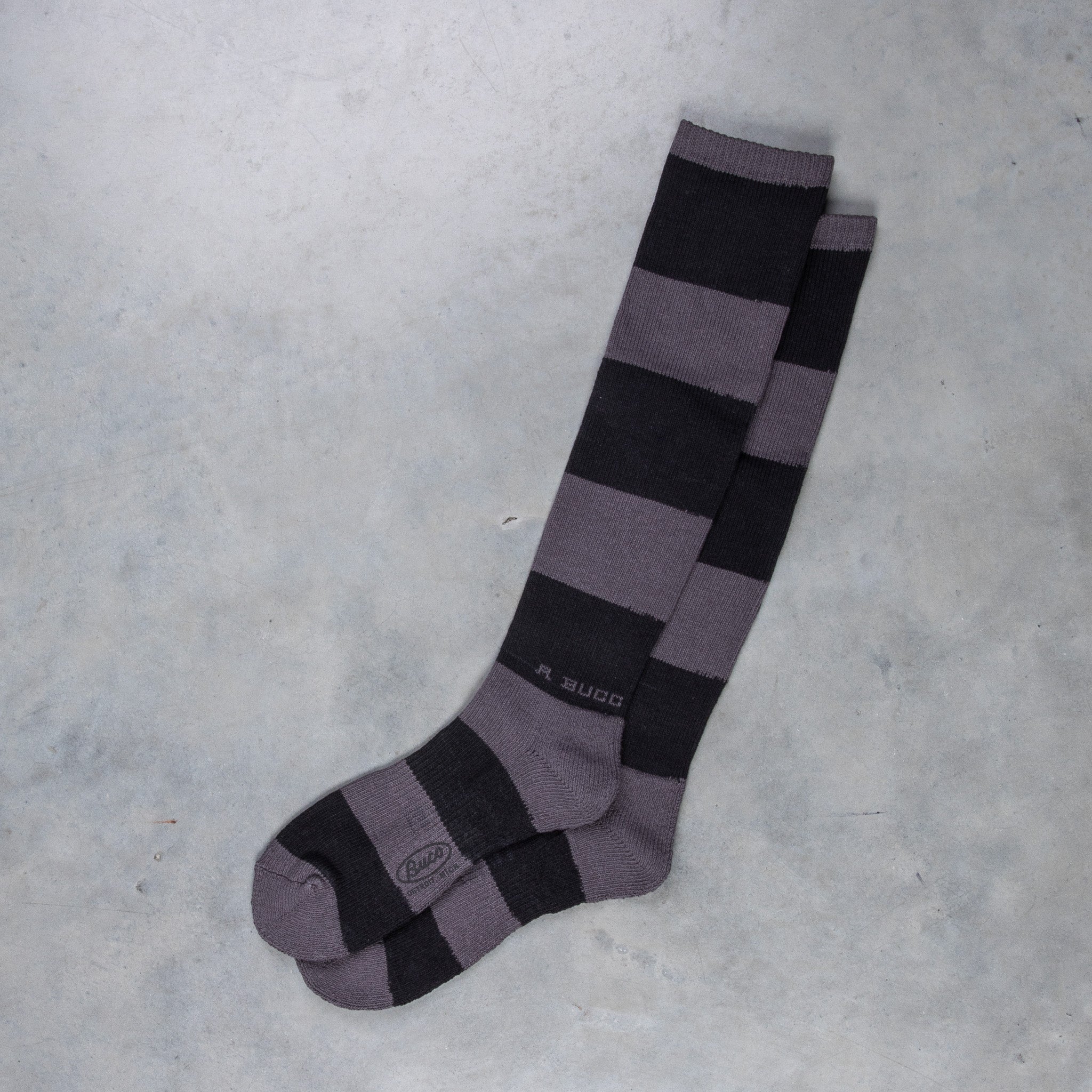 Buco Striped Action Socks Gray/Black