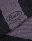 Buco Striped Action Socks Gray/Black