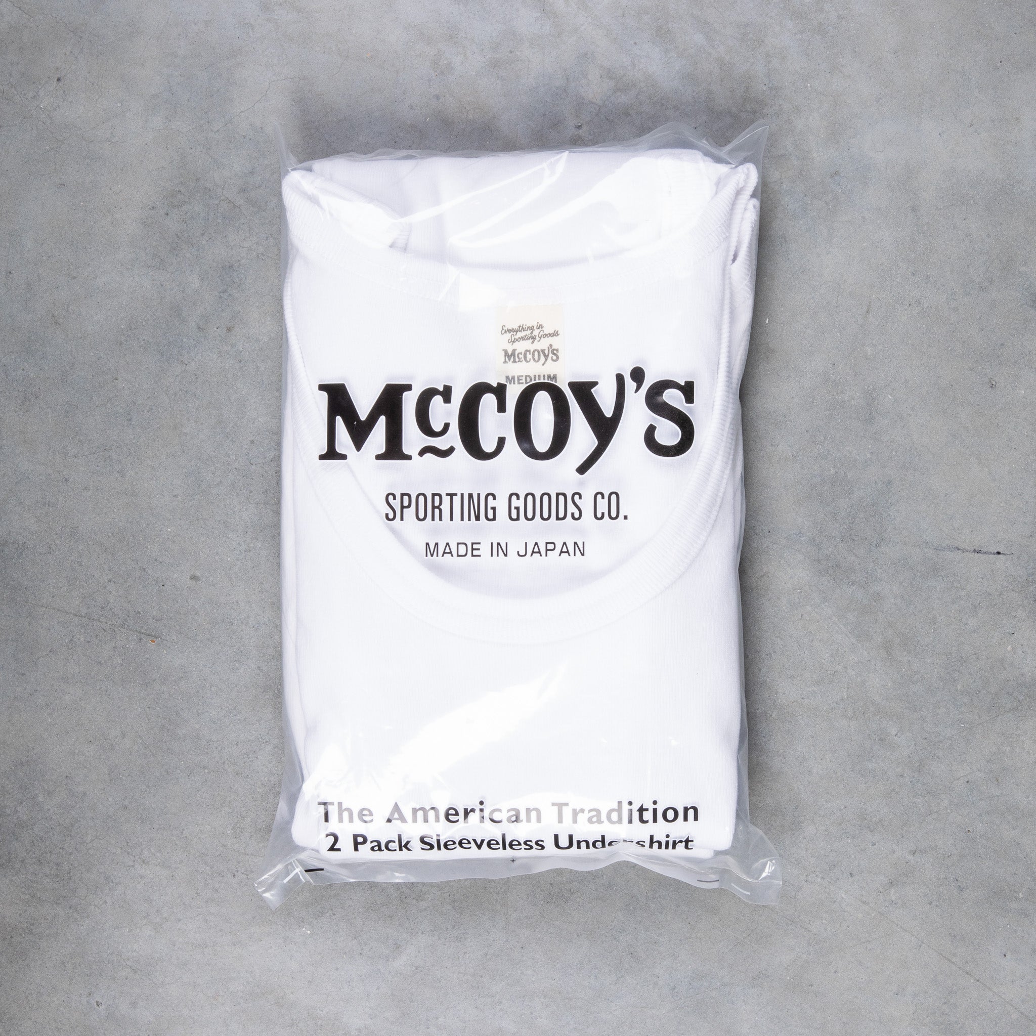 The Real McCoy&#39;s Two Pack Undershirts White