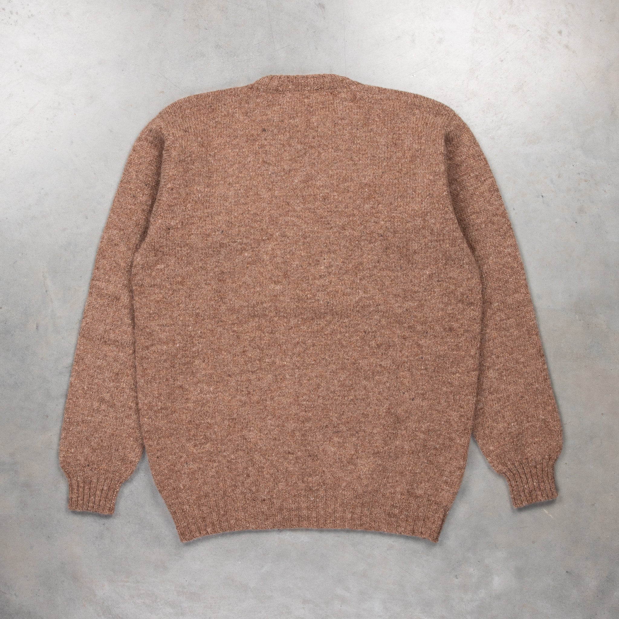 Laurence J. Smith  Super soft Seamless Crew Neck Pullover Nutmeg