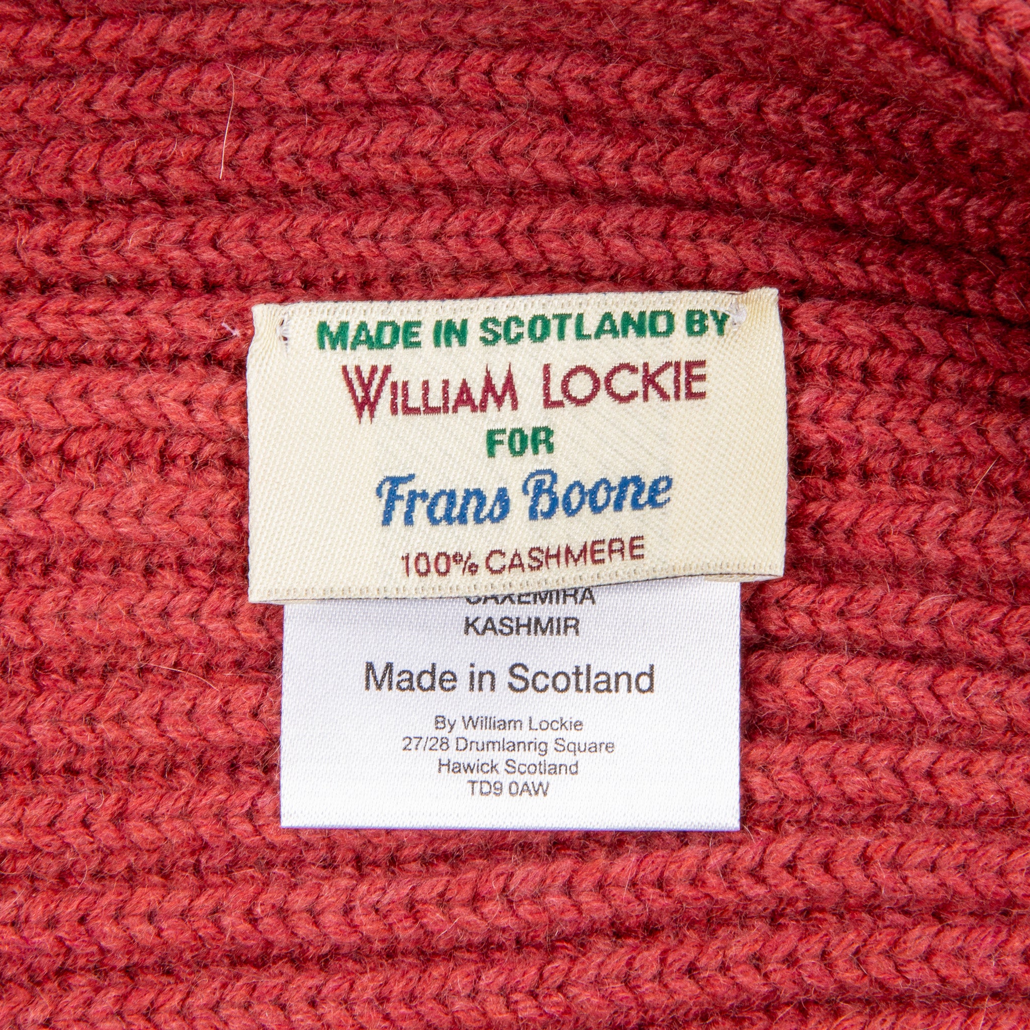 William Lockie x Frans Boone Royal Rib Cashmere Hat Brandy