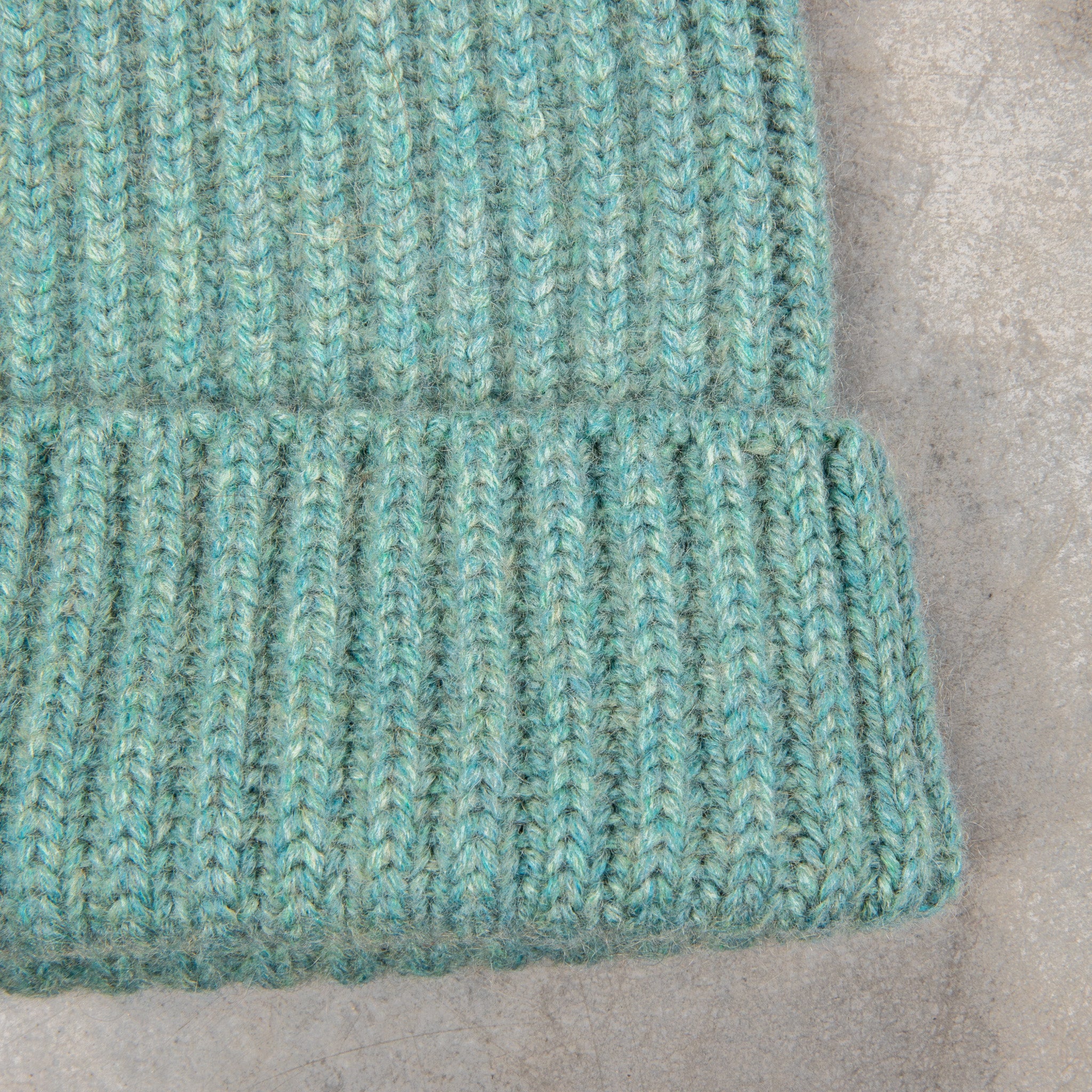 William Lockie x Frans Boone Royal Rib Cashmere Hat Green Lovat