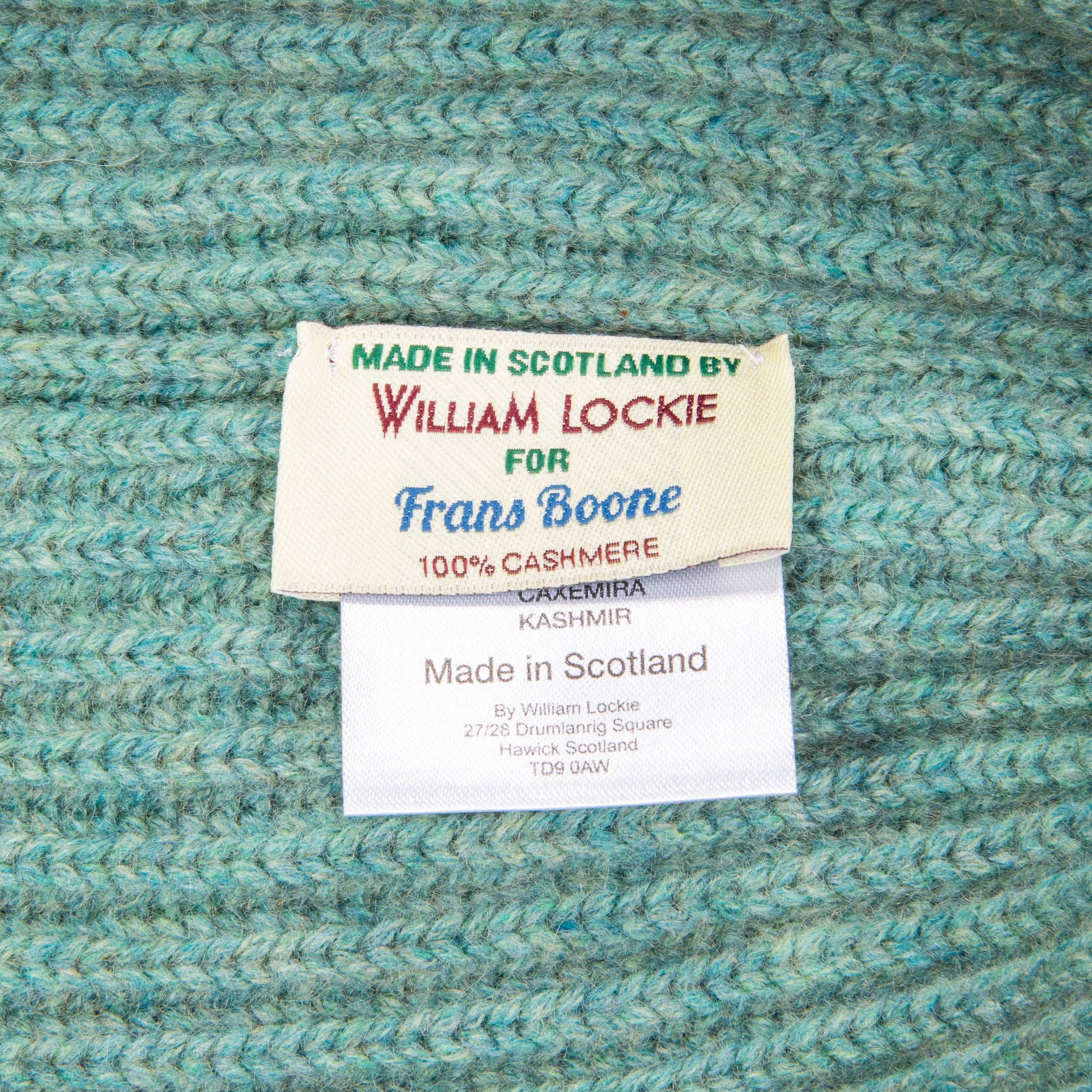 William Lockie x Frans Boone Royal Rib Cashmere Hat Green Lovat