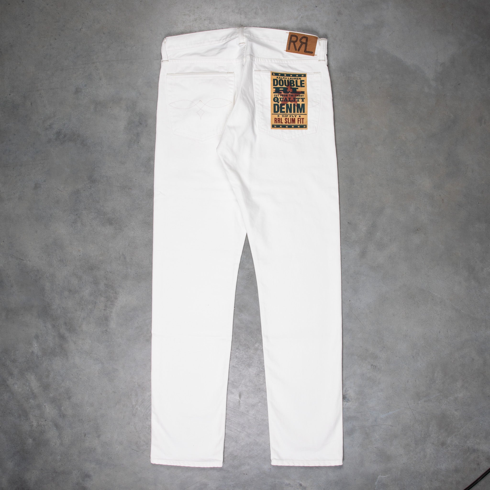 RRL Slim Fit Jeans Whitestone Wash
