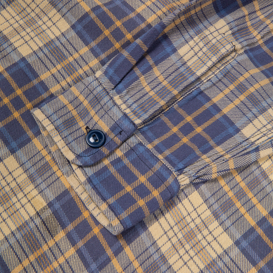 RRL Matlock Shirt Faded Blue and Yellow RL-600 Check