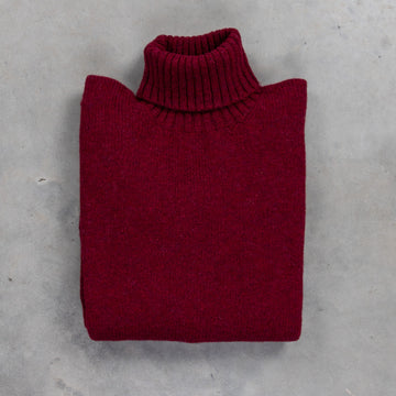 Laurence J. Smith Super Soft Seamless Roll Neck Pullover Bord Mix