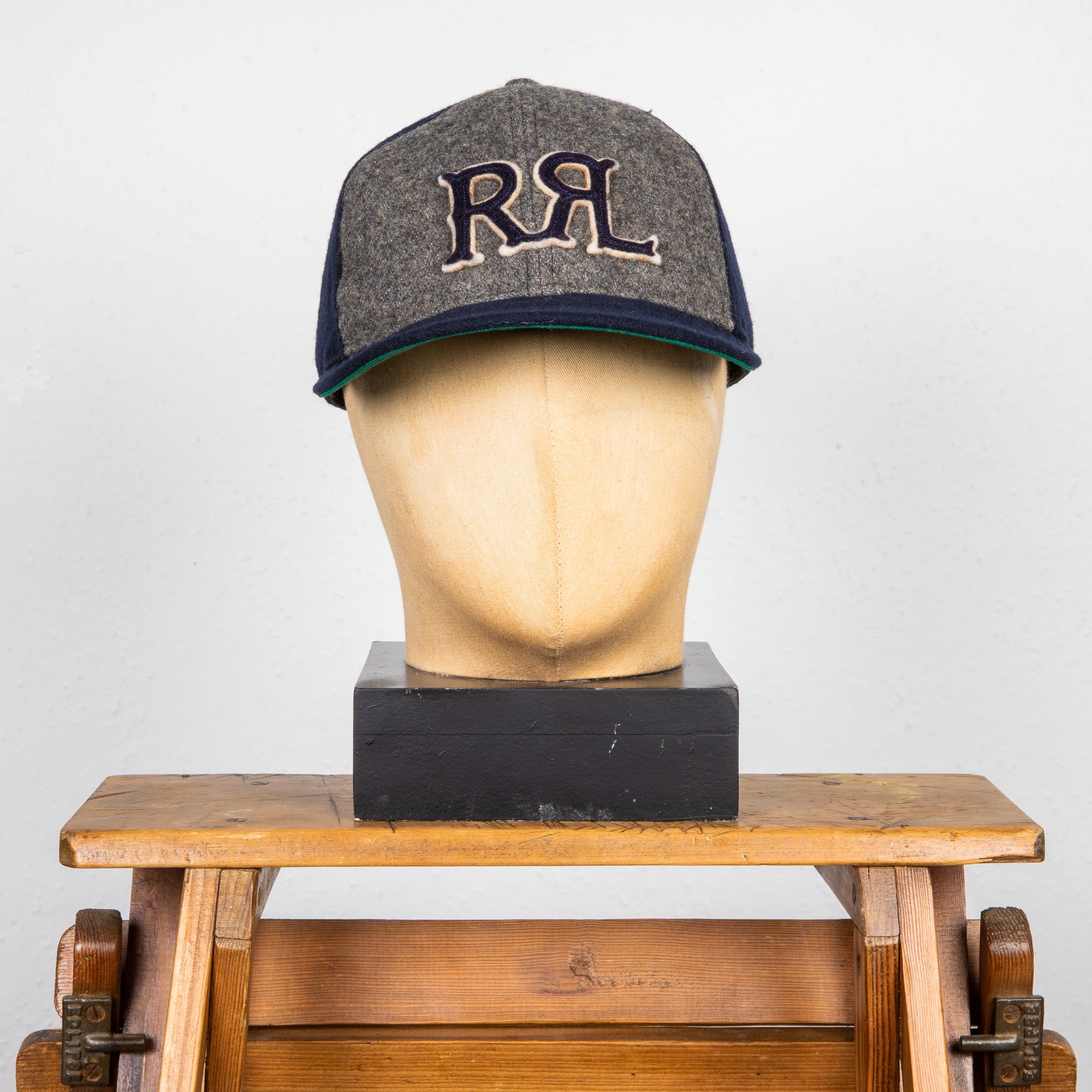 RRL 1930&#39;s Wool Ball Cap Navy Flannel