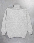 Laurence J. Smith Super Soft Seamless Roll Neck Pullover Silver