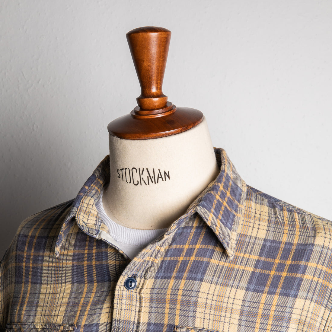 RRL Matlock Shirt Faded Blue and Yellow RL-600 Check