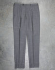 Rota Pantaloni High Rise Regular Fit Hopsack Grigio Medio