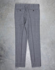 Rota Pantaloni High Rise Regular Fit Hopsack Grigio Medio