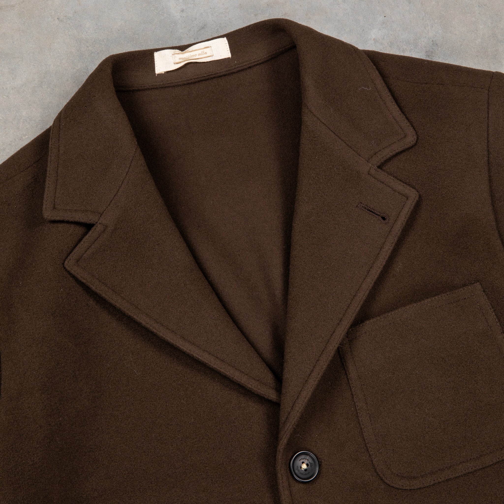 Massimo Alba Baglietto Unstructured Blazer Wool Caffé