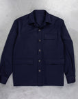 De Petrillo Shirt Jacket Loro Piana Wish Blu Navy
