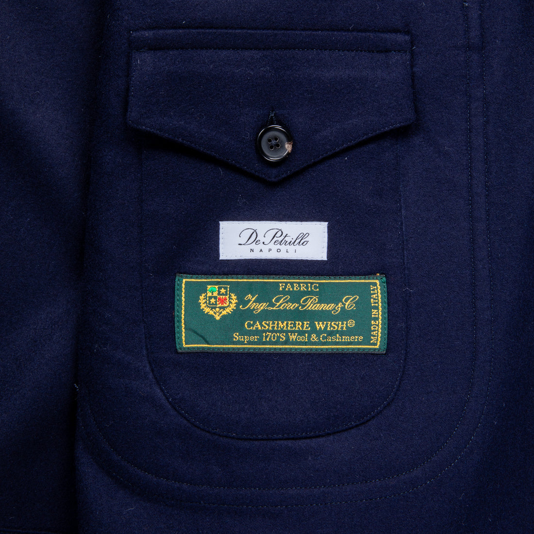 De Petrillo Shirt Jacket Loro Piana Wish Blu Navy – Frans Boone Store