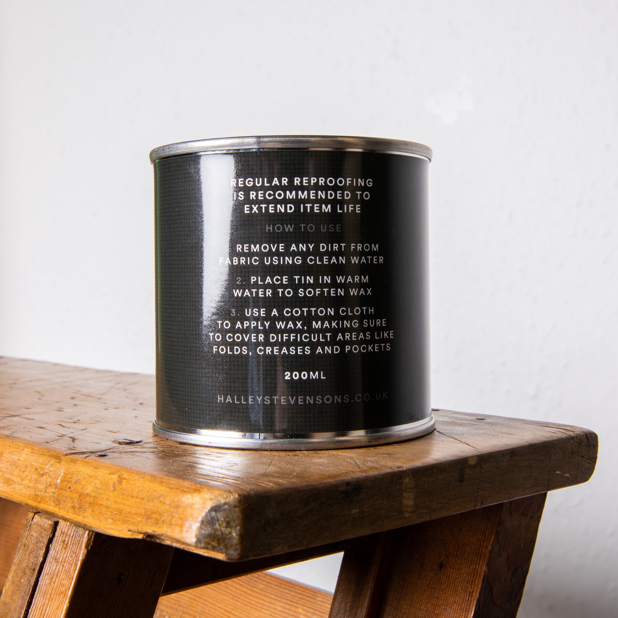 Halley Stevensons Reproofing Wax Tin - 200ml