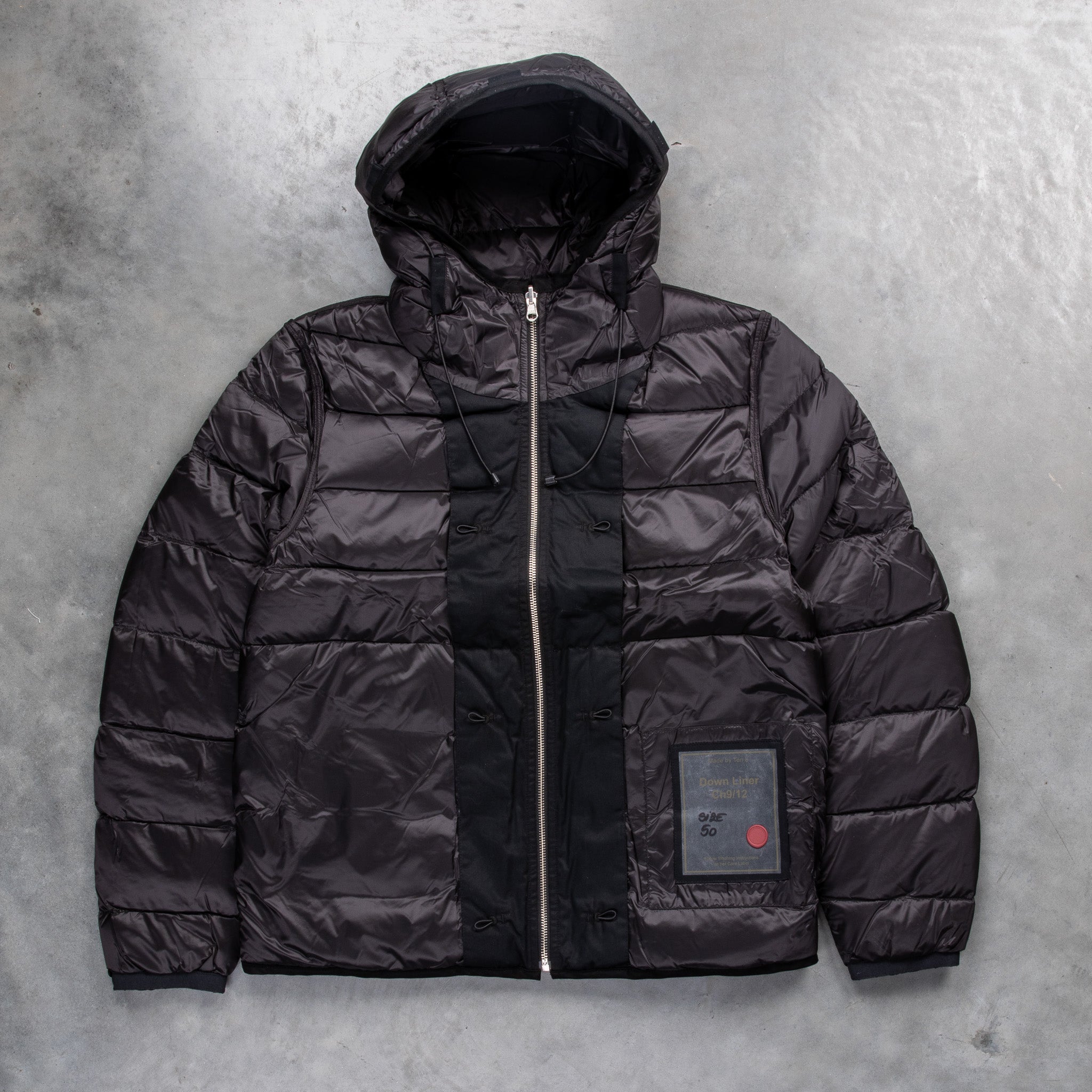 Ten C Hooded Liner With Pockets Black Frans Boone Store