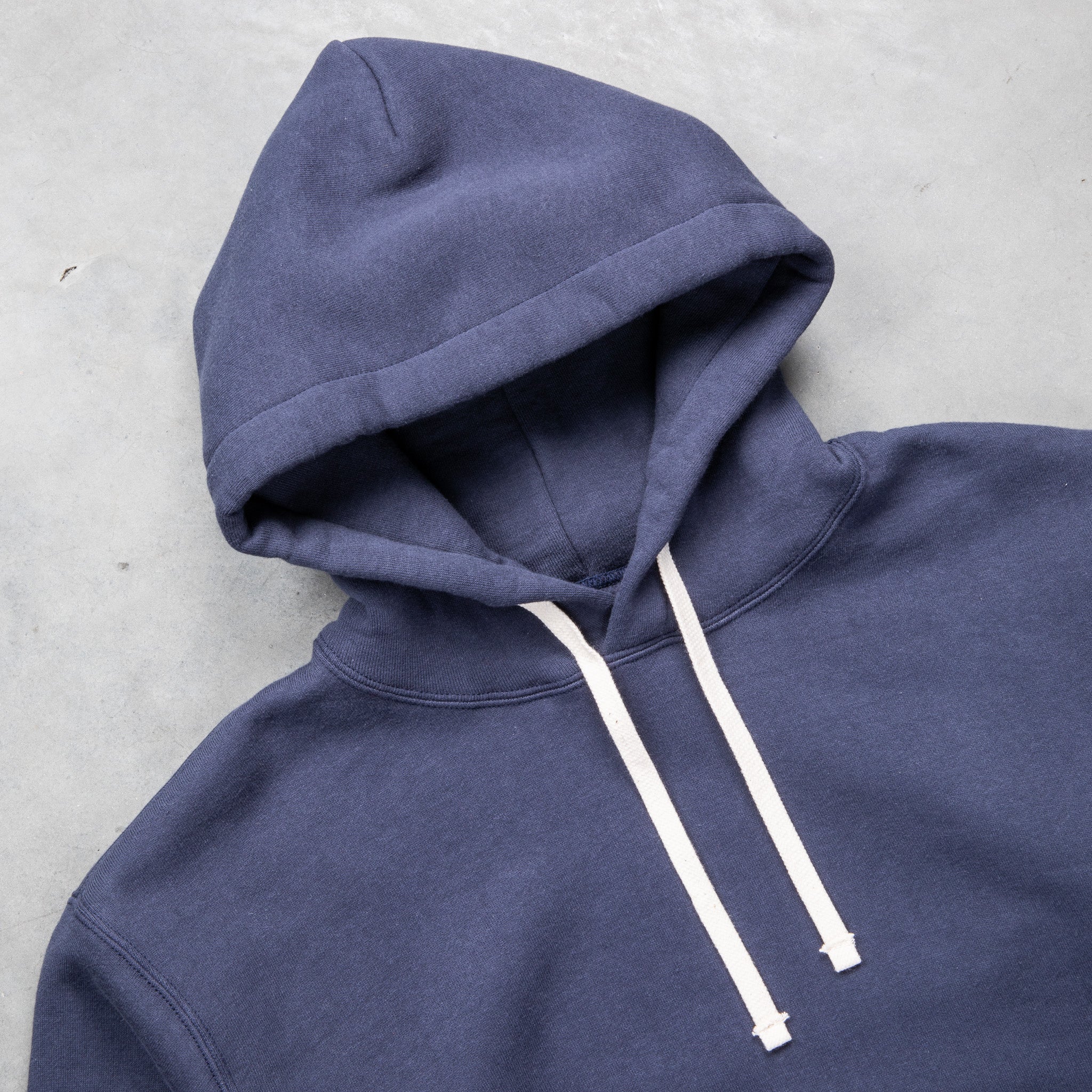 The Real McCoy&#39;s 10 Oz Loopwheel Parka Navy