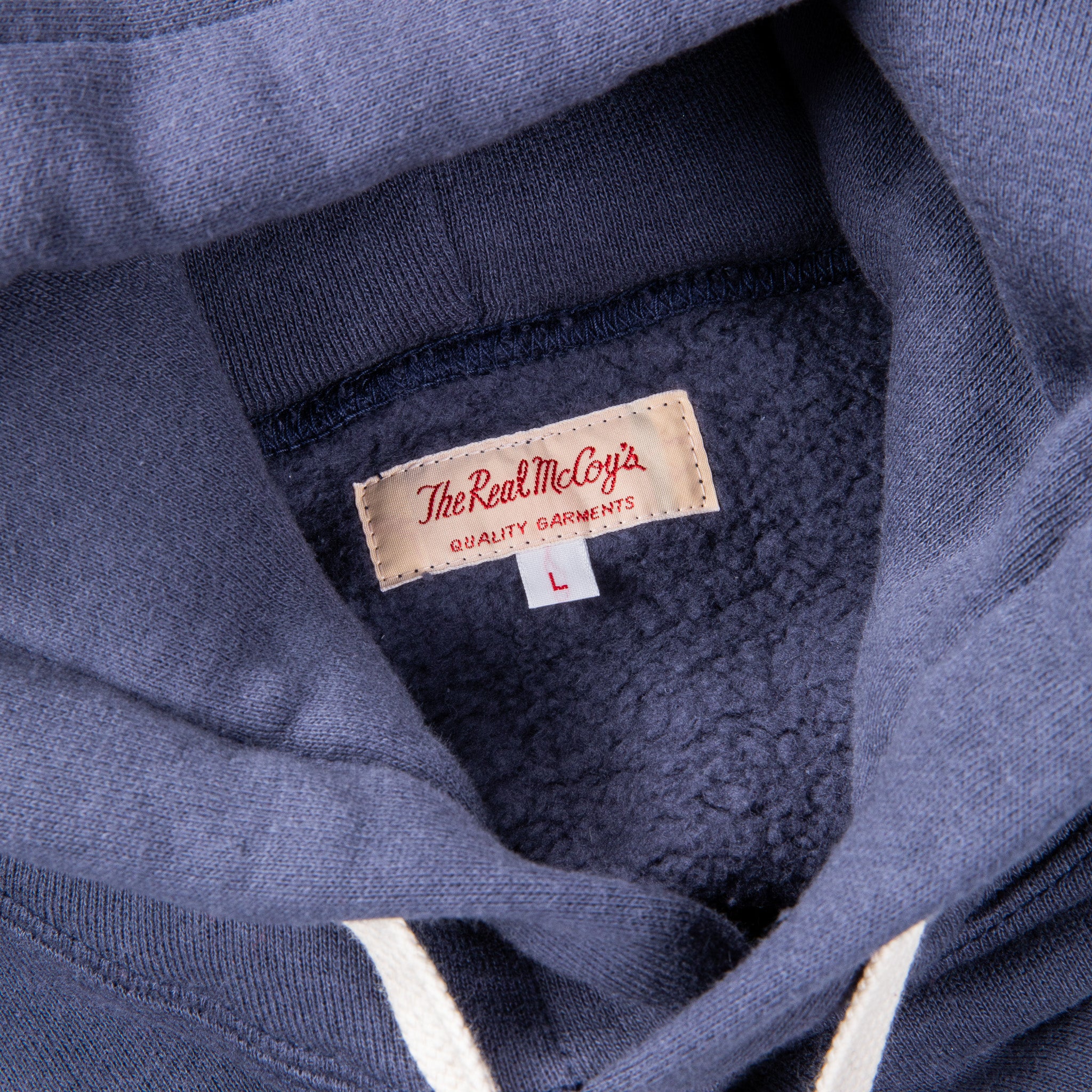 The Real McCoy&#39;s 10 Oz Loopwheel Parka Navy
