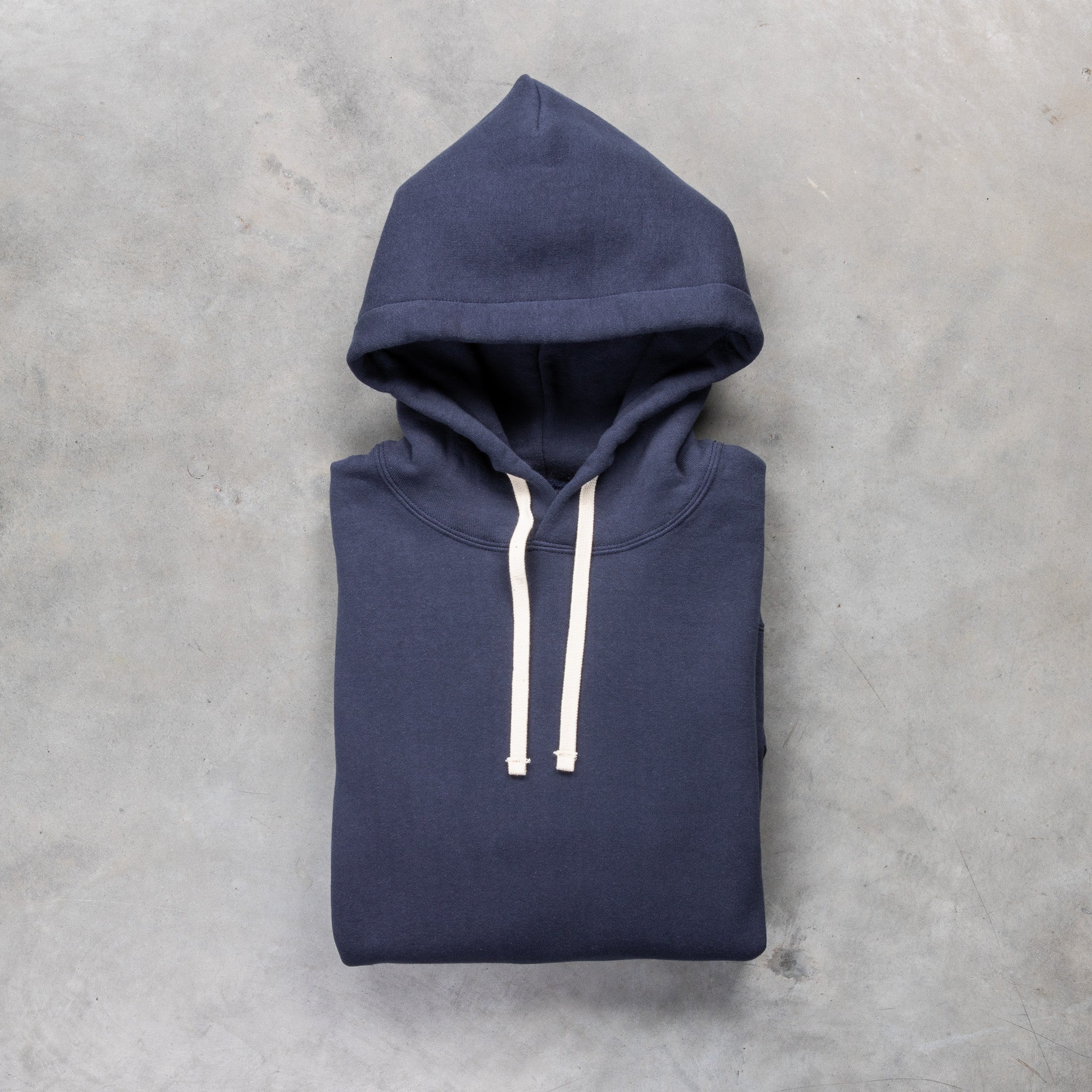 The Real McCoy&#39;s 10 Oz Loopwheel Parka Navy