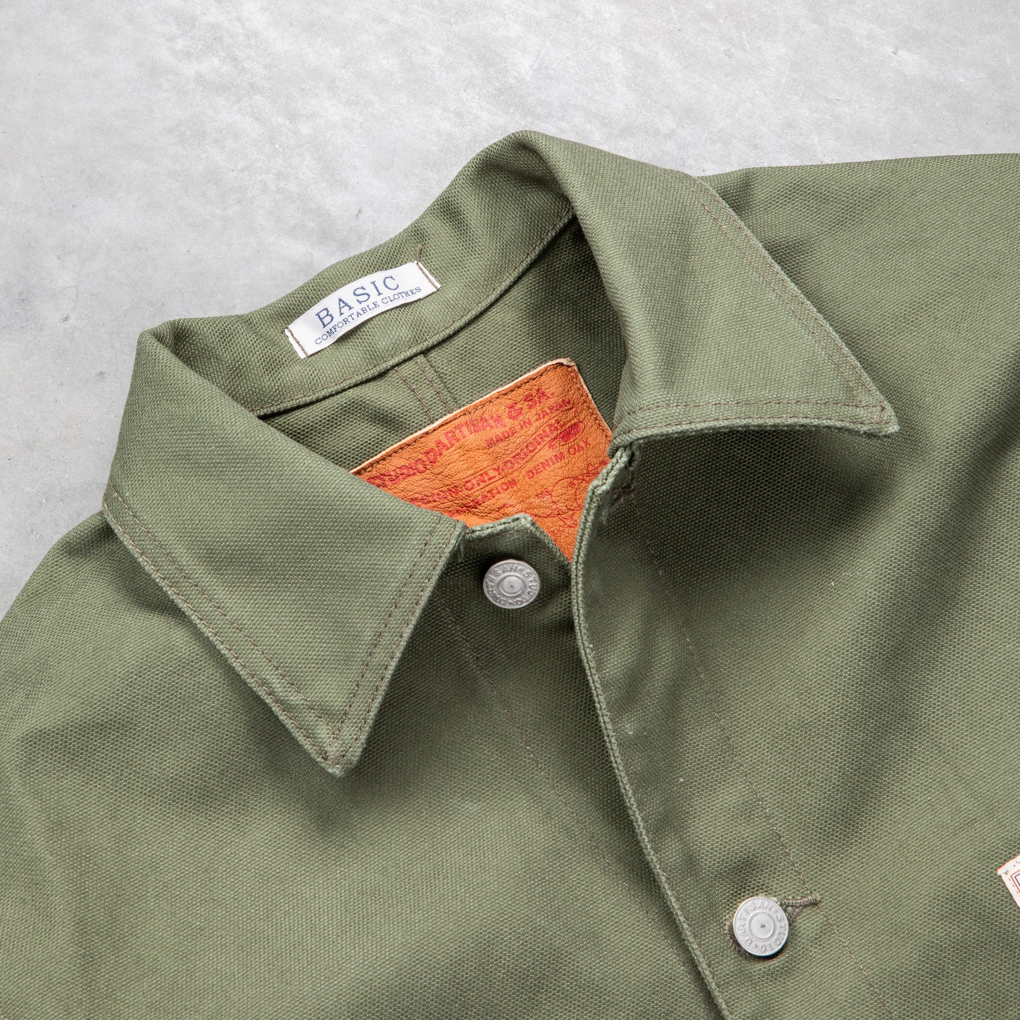 Studio D'Artisan Canvas Duck Jacket Army Green – Frans Boone Store