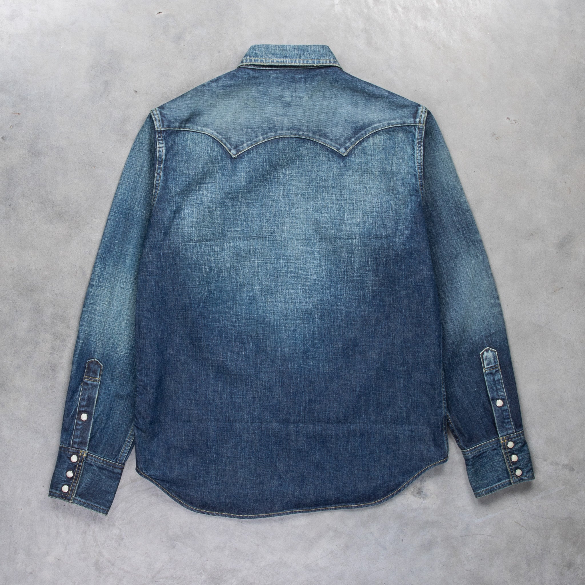 Studio D&#39;Artisan &quot;Crazy&quot; Denim Western Shirt