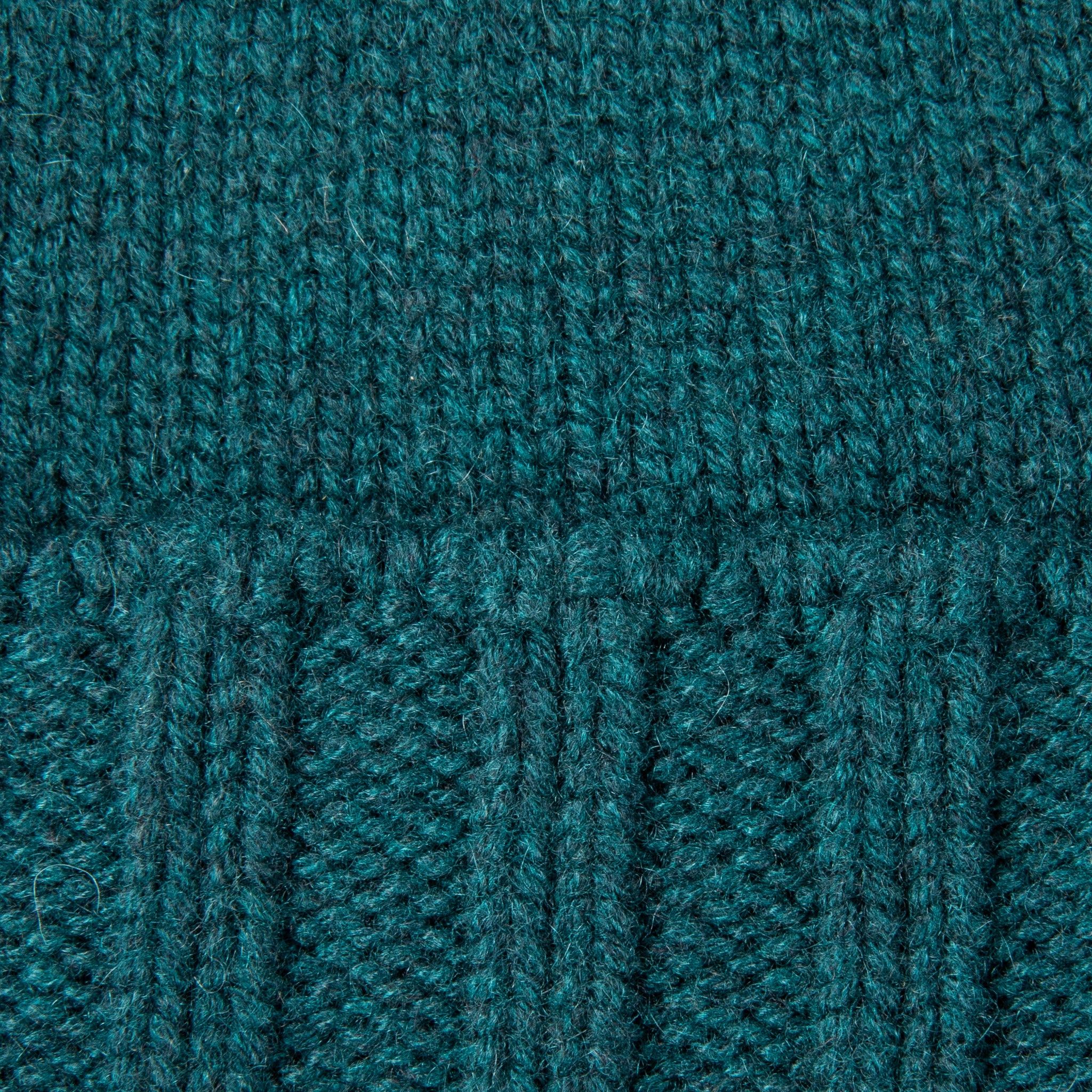 Drumohr Cashmere Ribbed Hat Verde Bottiglia