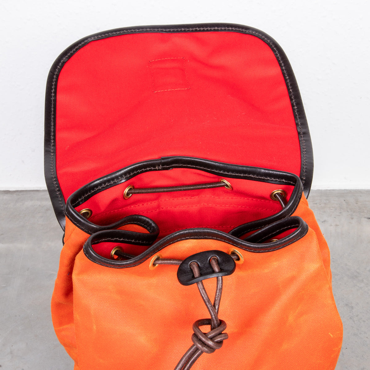 Croots Rucksack Croots Vintage Canvas Drawstring Rucksack Orange – Frans Boone Store