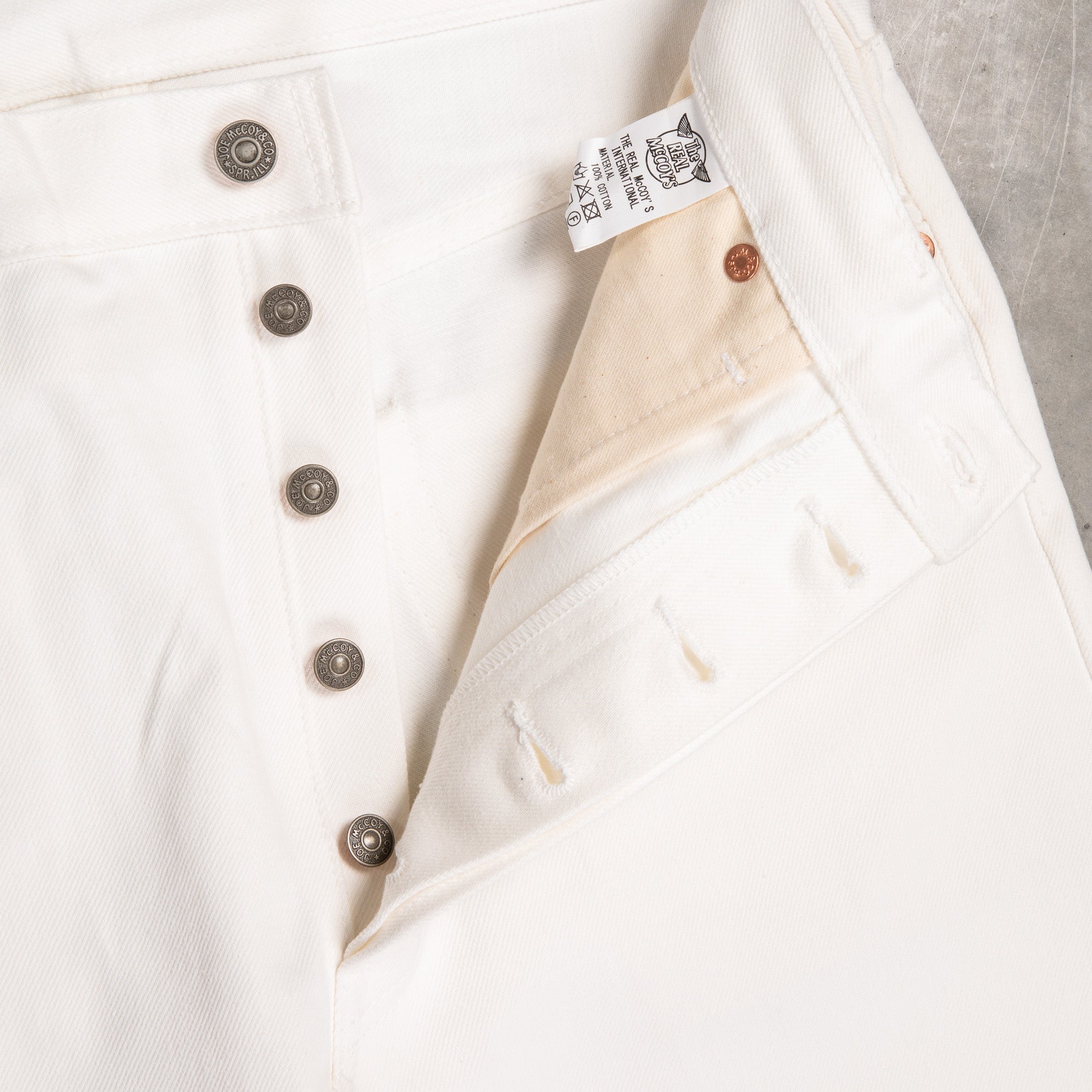 The Real McCoy&#39;s Lot.905 White Jeans