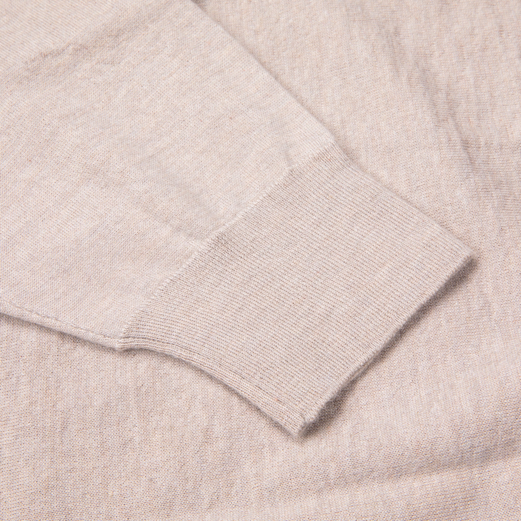 Drumohr Luxury 30G Cashmere Polo Beige Chiaro