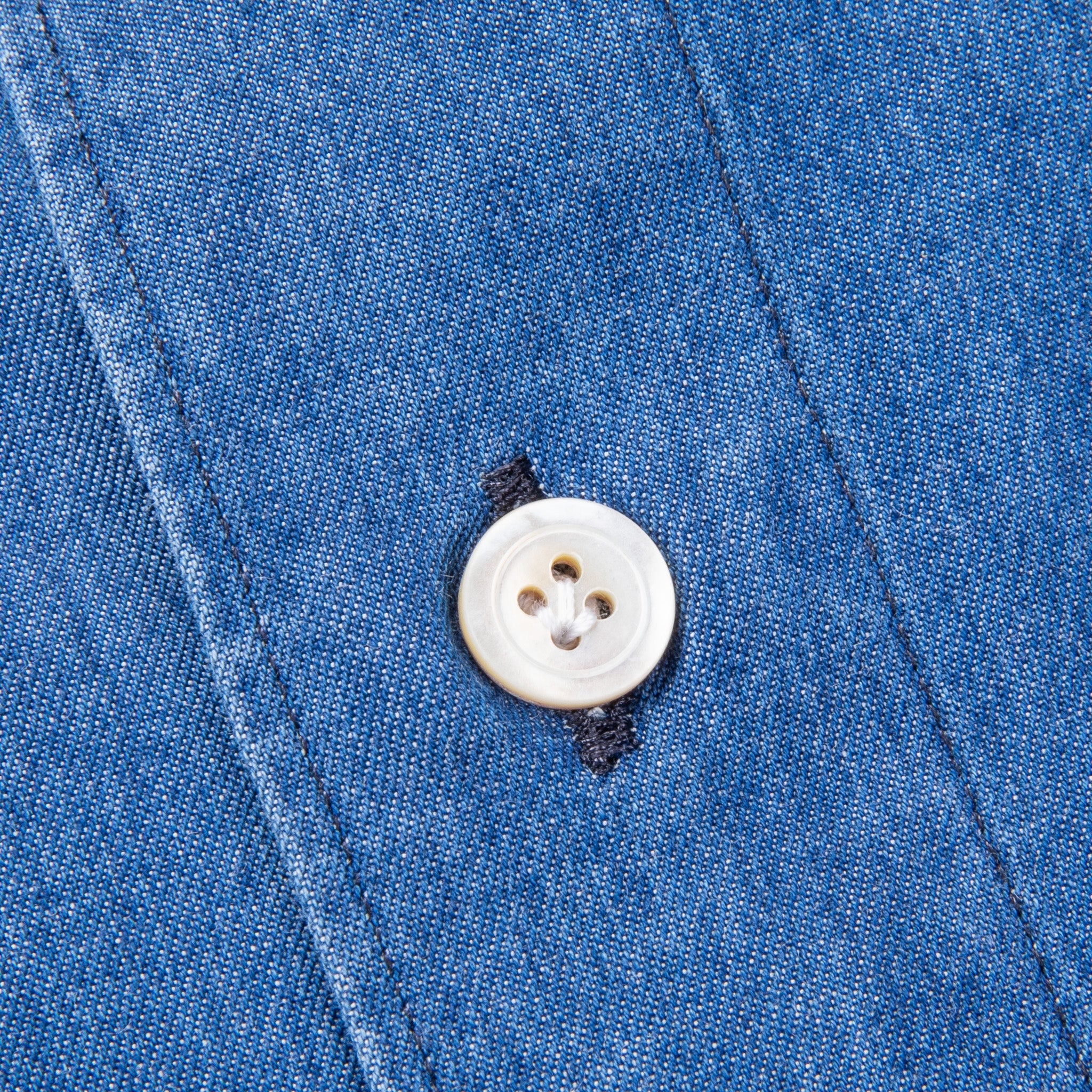 Finamore Gaeta shirt Lucio collar Regular Bleach Denim