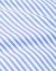Finamore Tokyo fit collo Lucio Bengal stripe shirt Blu Medio