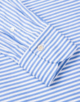 Finamore Tokyo fit collo Lucio Bengal stripe shirt Blu Medio