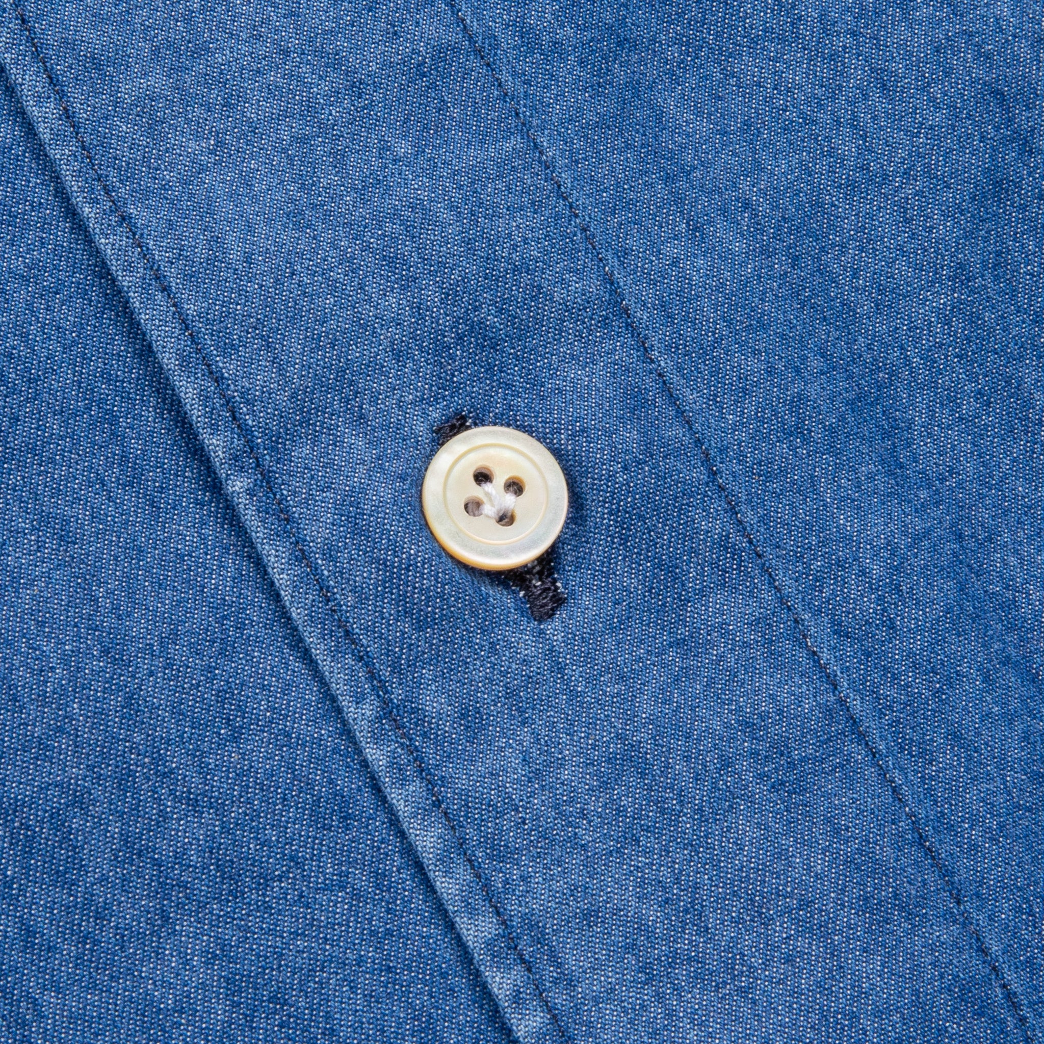Finamore Tokyo shirt Lucio collar Regular Bleach Denim – Frans Boone Store