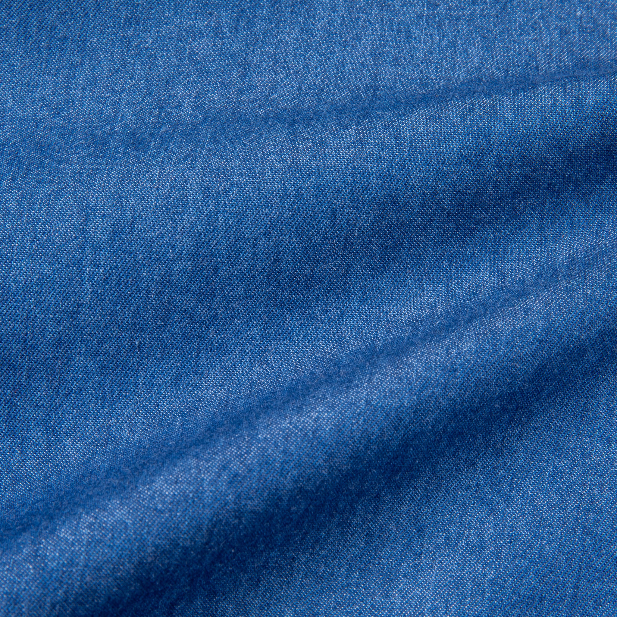 Finamore Gaeta shirt Lucio collar Regular Bleach Denim