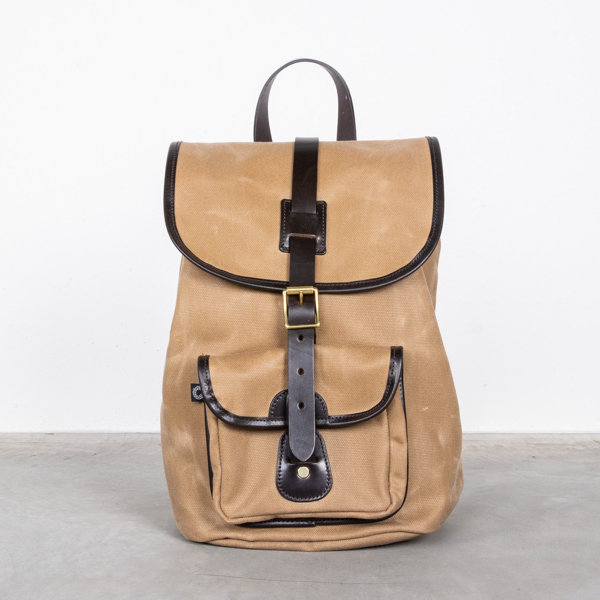 Croots Drawstring Rucksack Waxed Sand