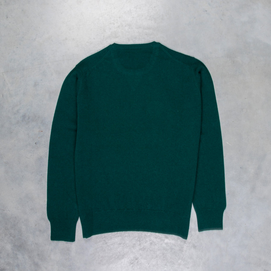 William Lockie x Frans Boone Super Geelong Vintage fit sweater Tartan Green