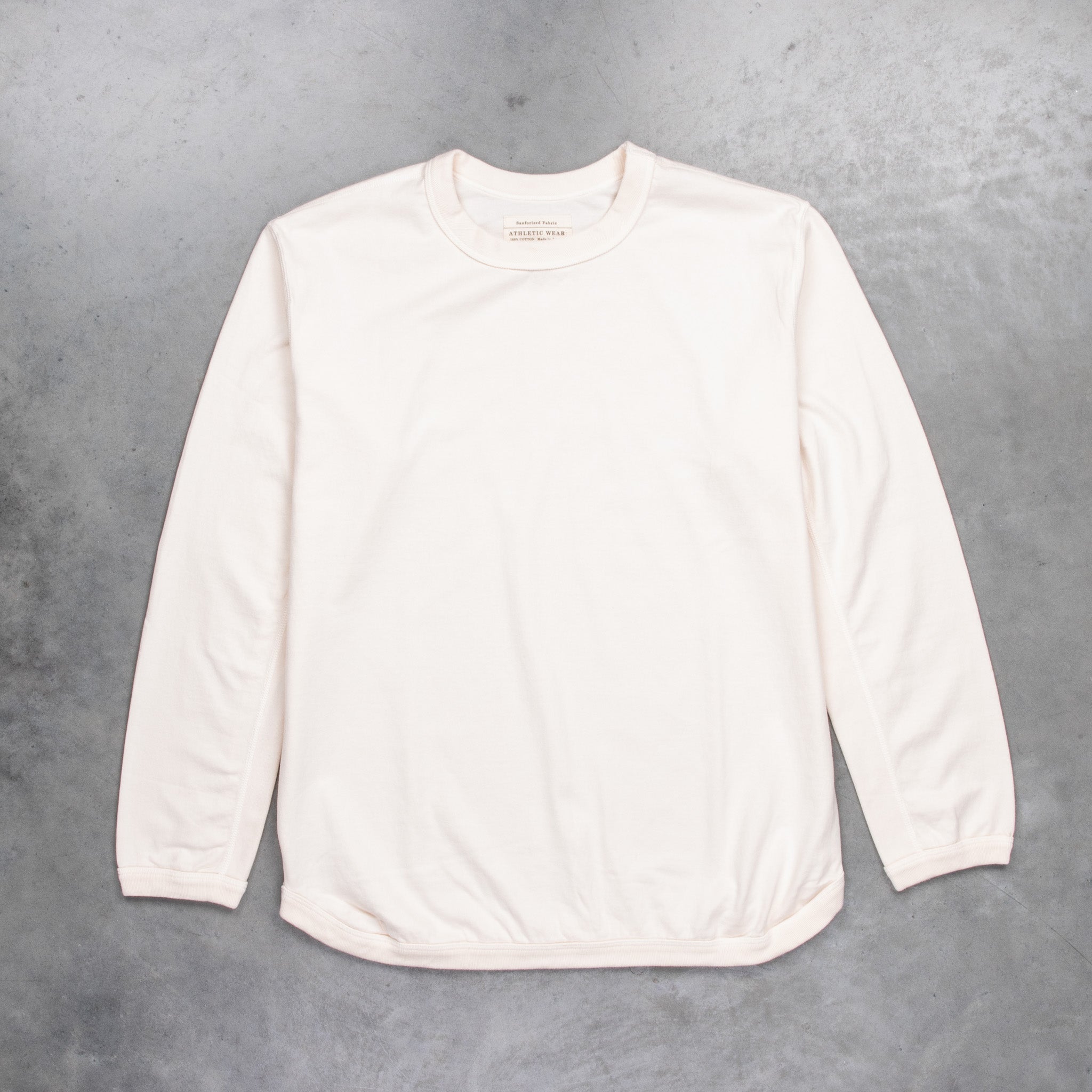 Fullcount Flat Seam Heavyweight Longsleeve T-Shirt Ecru