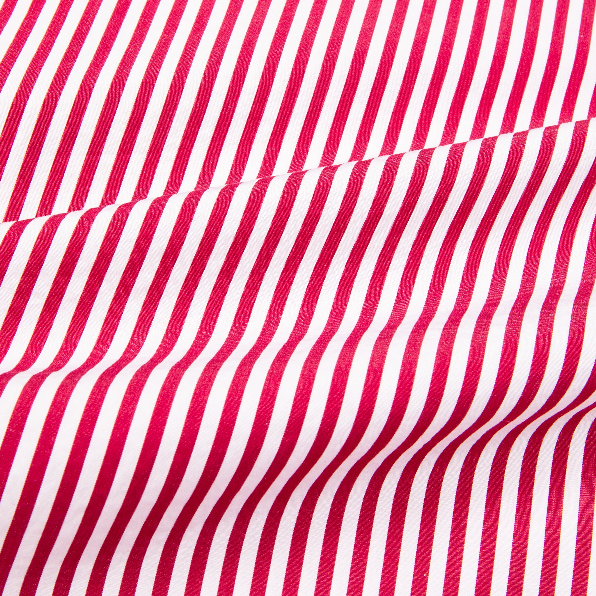 Finamore Gaeta Fit Collo Sergio Bengal Stripe Shirt Chianti