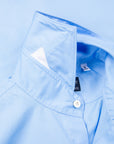 Finamore Gaeta Shirt Sergio Collar Alumo Poplin Avio Blue