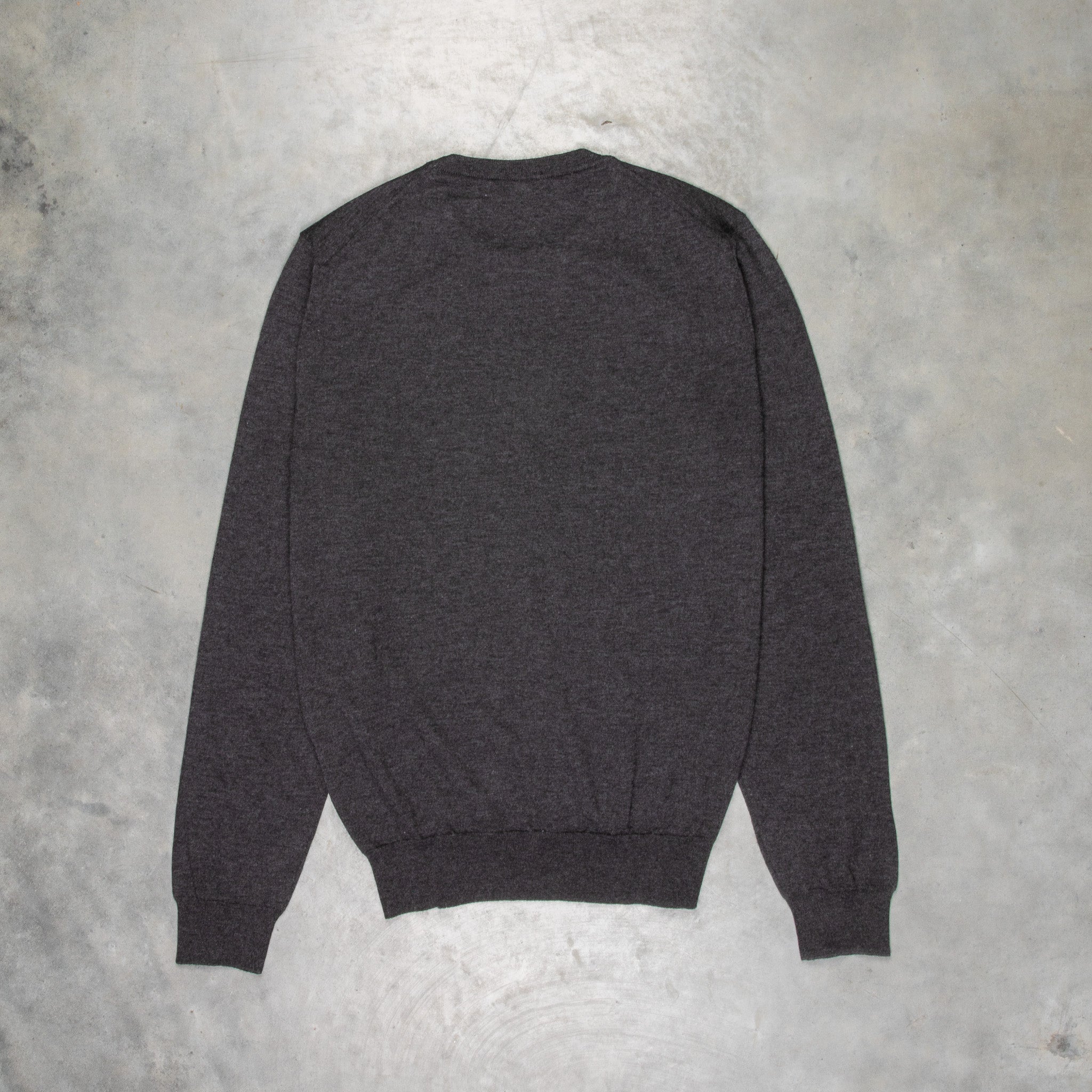 Drumohr Luxury 30G cashmere Crew Neck Grigio Antracite