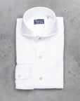 Finamore Tokyo Shirt Sergio Collar White Alumo Poplin